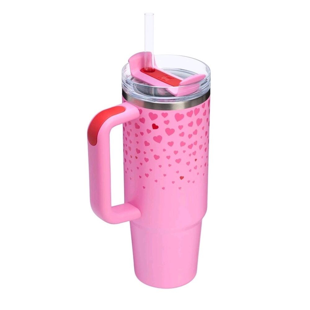 STANLEY TUMBLER 30 OZ. VALENTINE SWEET HEARTS ST. STEEL H2.0 FLOWSTATE QUENCHER - Picture 3 of 8
